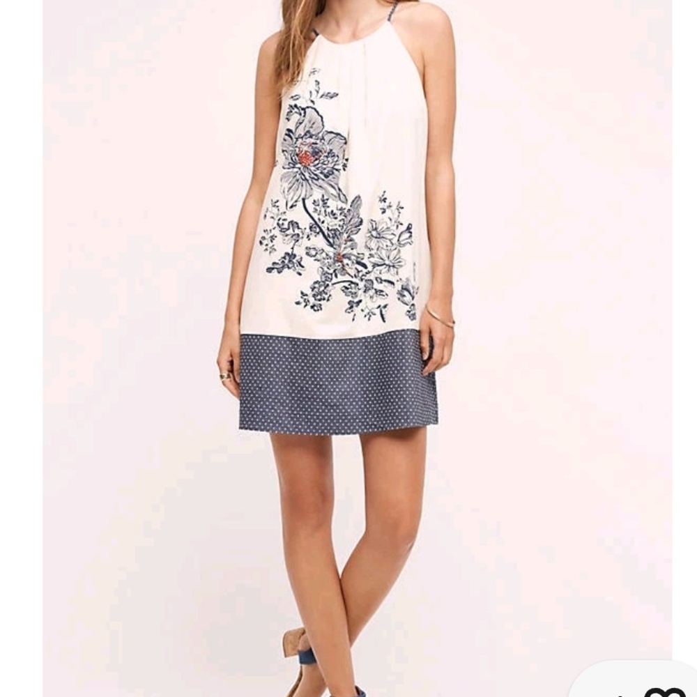 Floral Print Halter Dress NWT